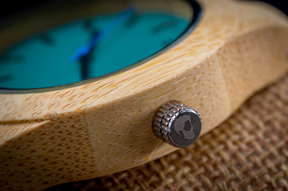 Reloj de madera correa azul claro Ladyblue (39 mm) - Image 6