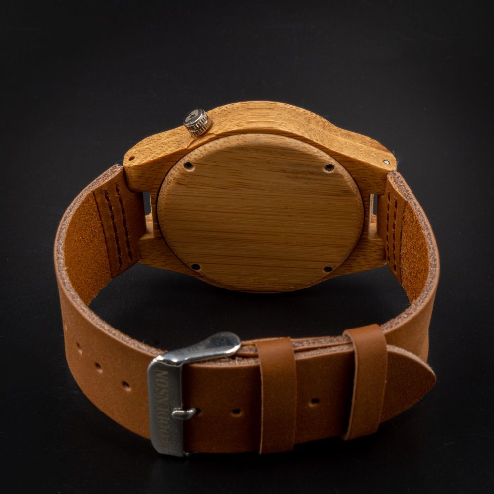 Reloj de Bambú sin agujas modelo Wormhole - Image 4