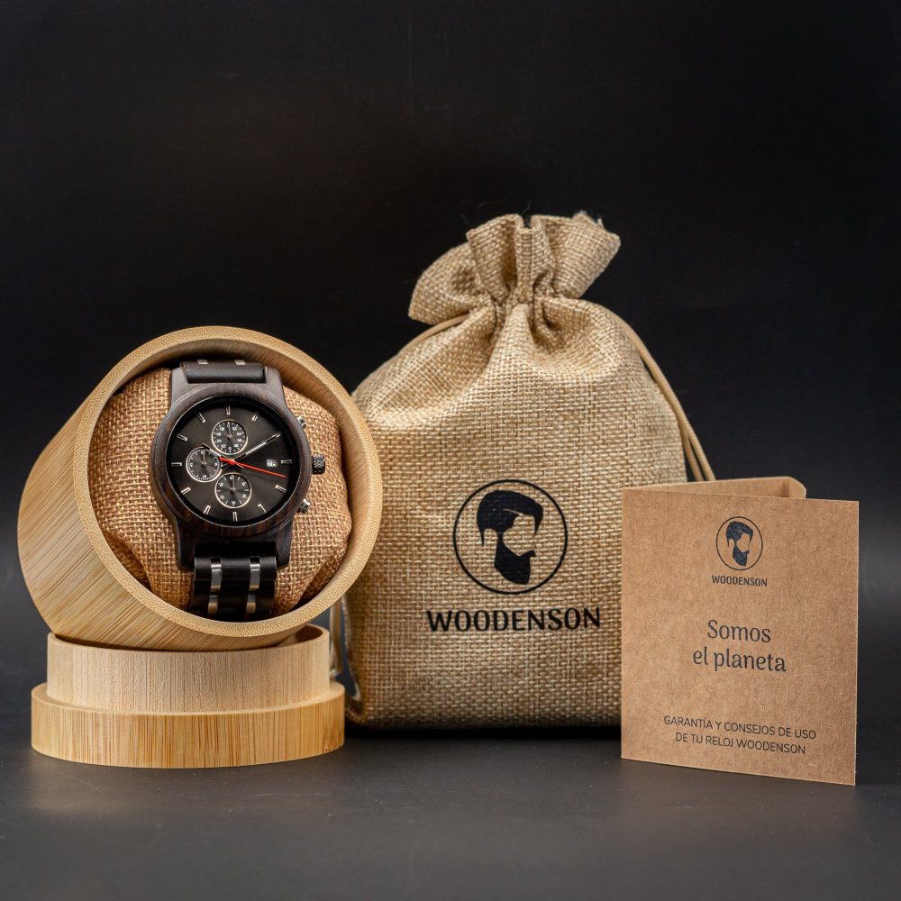 Reloj de madera y acero inoxidable modelo Kin - Image 9