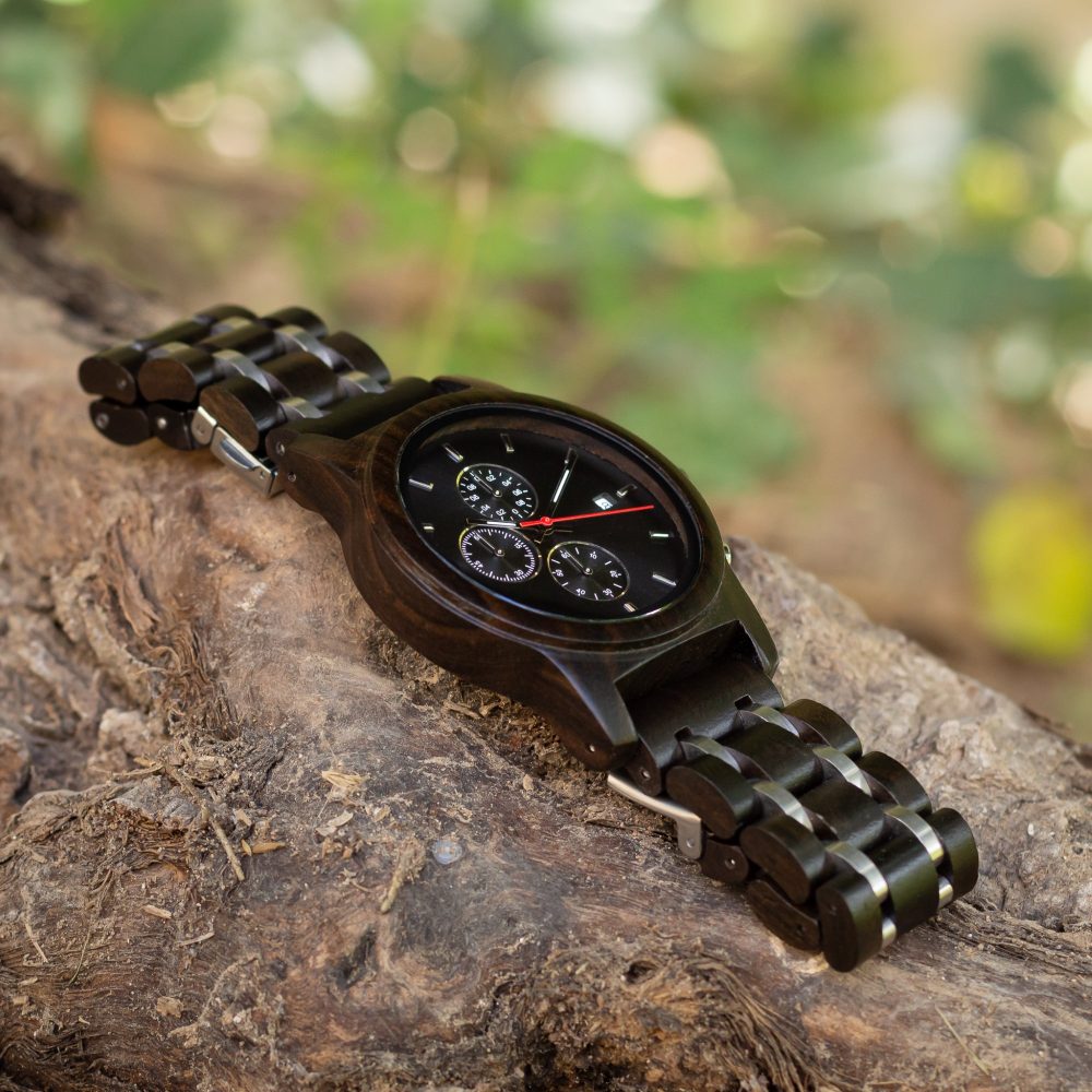 Reloj de madera y acero inoxidable modelo Kin - Image 6