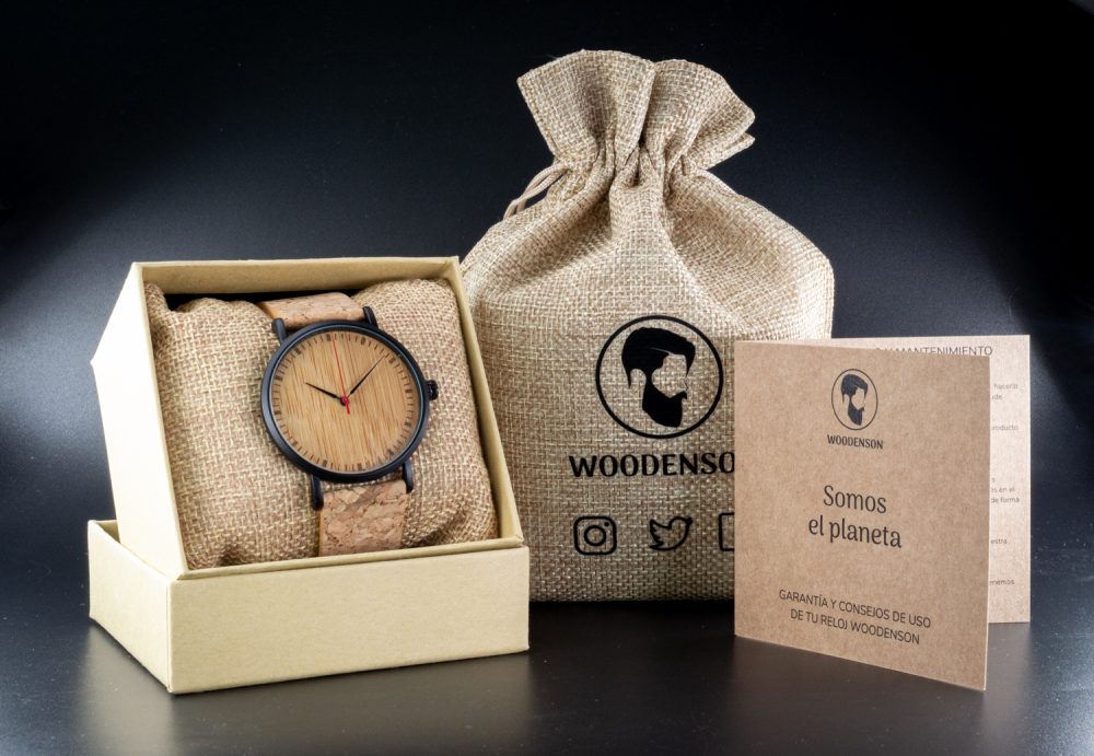 Reloj de pulsera de corcho y madera modelo Yebushi - Image 9