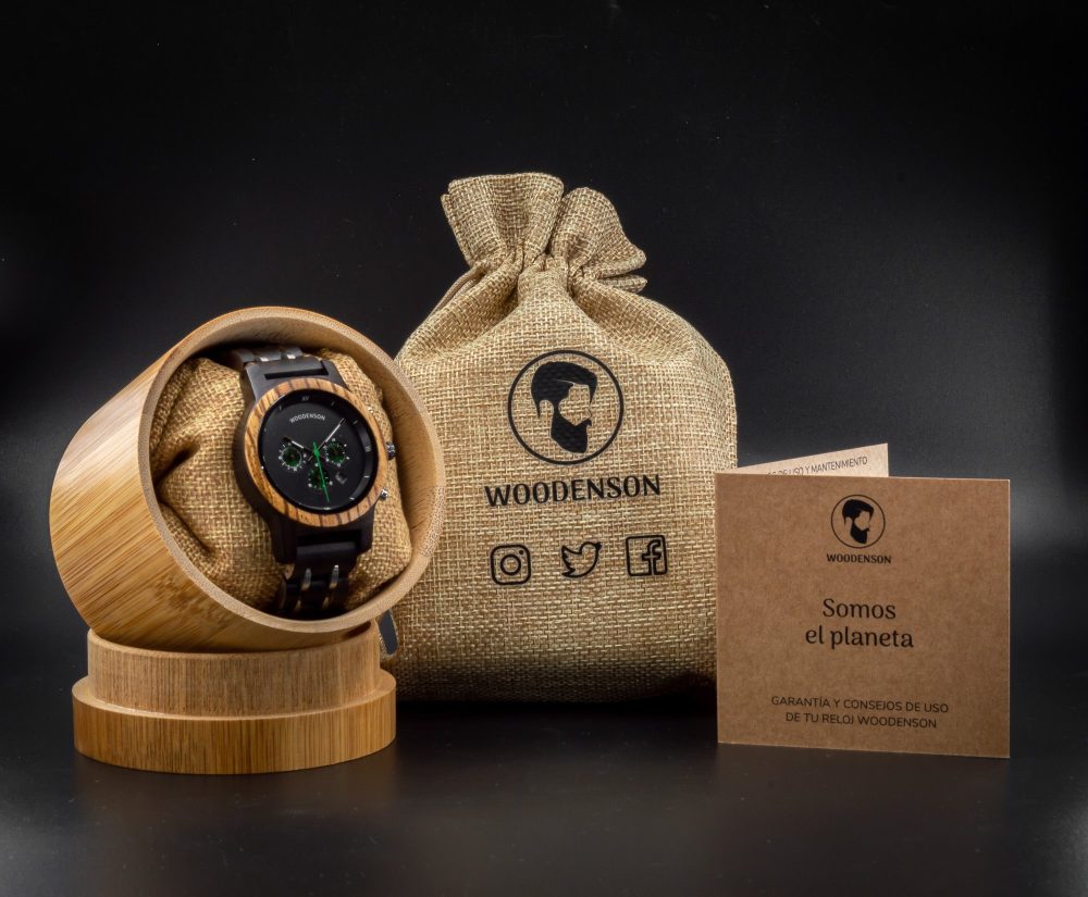 Reloj de madera de ébano modelo Takeyume - Image 7