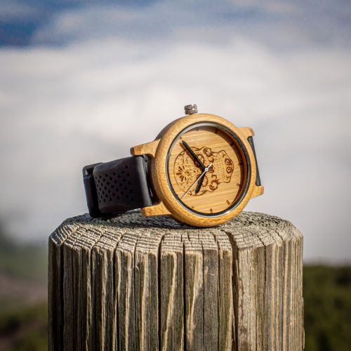 Reloj de madera Calavera Mexicana Woodenson Mexico