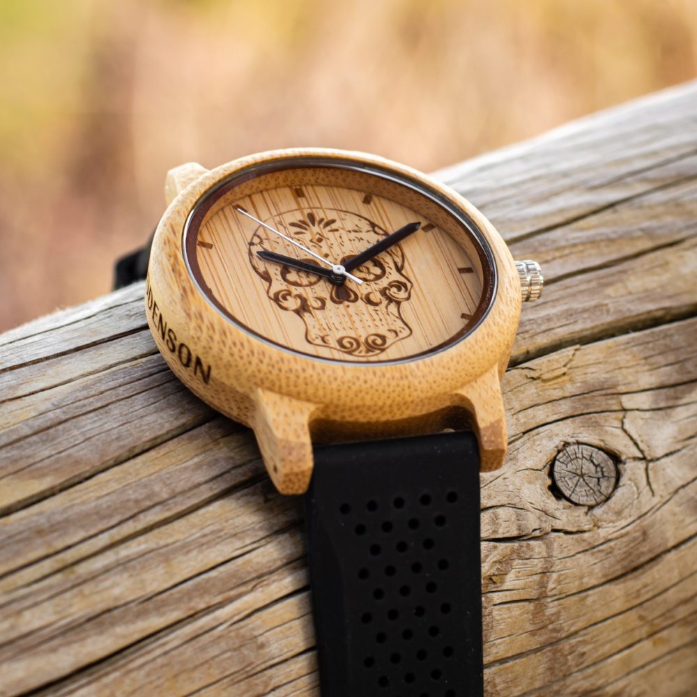 Reloj de madera Calavera Mexicana - Image 9