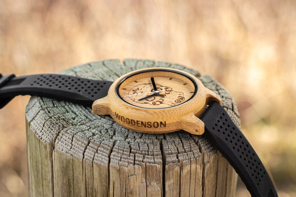 Reloj de madera Calavera Mexicana - Image 3