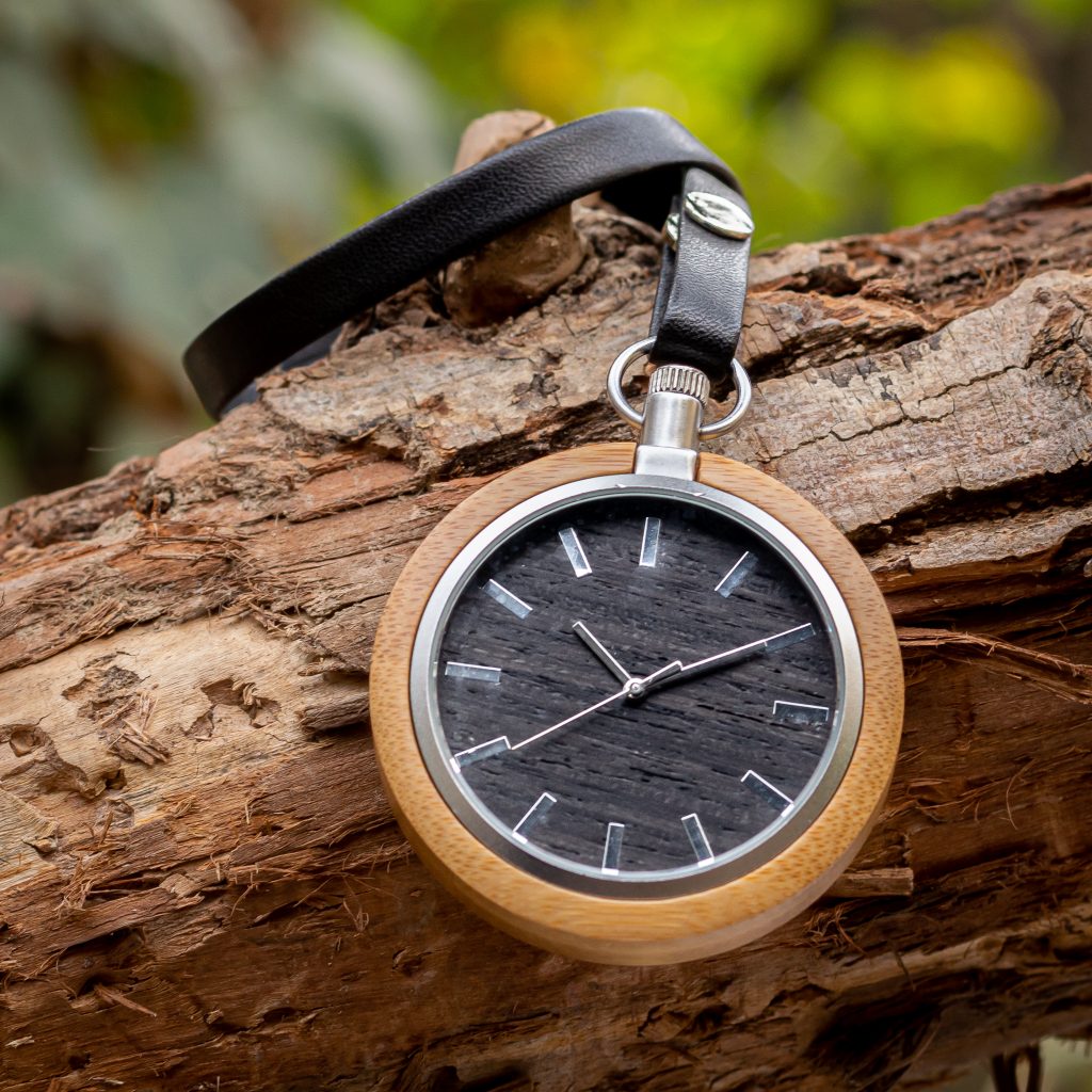 Reloj de Bolsillo de madera modelo Shizou - Woodenson México