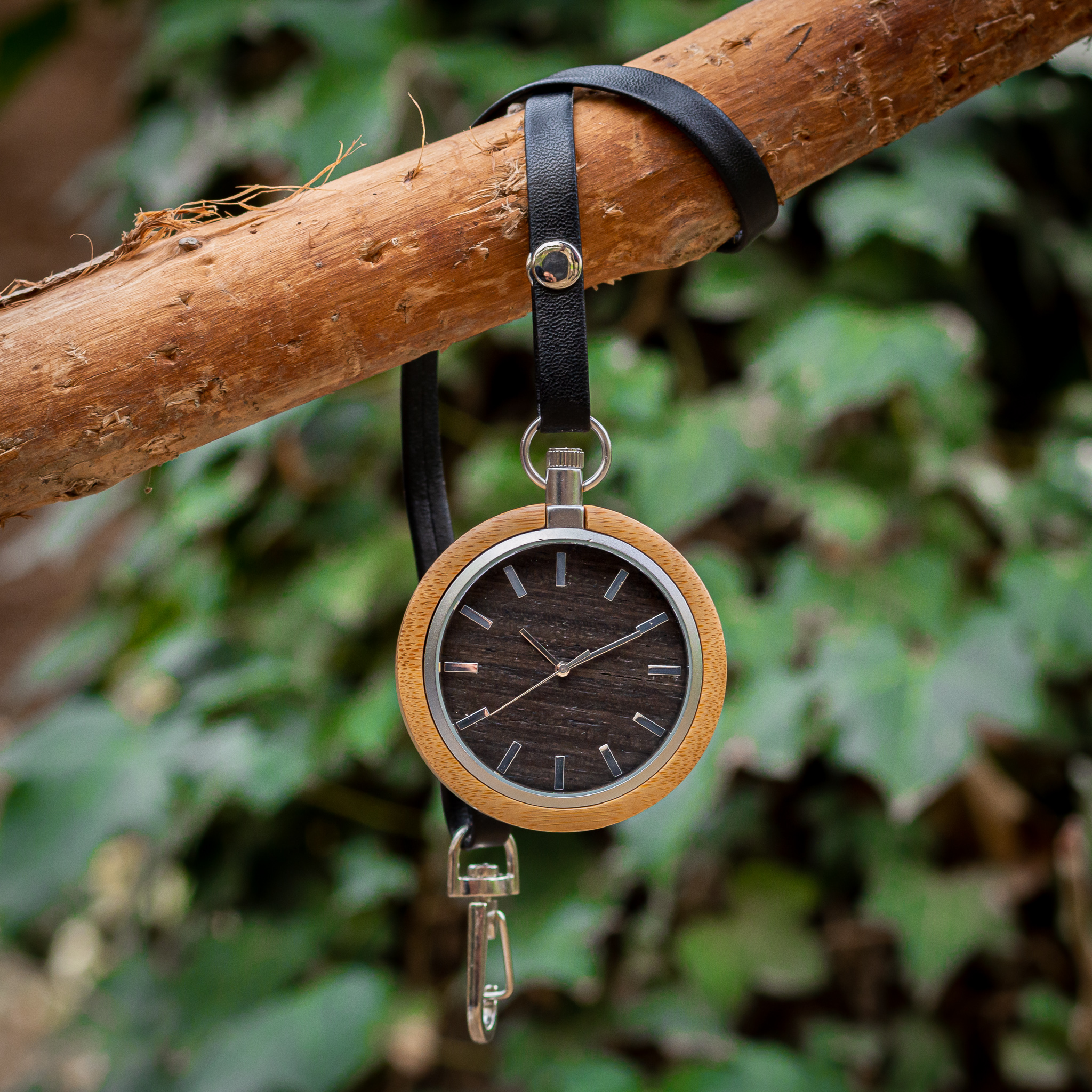 Reloj de Bolsillo de madera modelo Shizou - Woodenson México