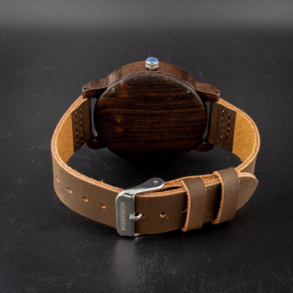 Reloj de madera de sándalo modelo Kurai - Image 6