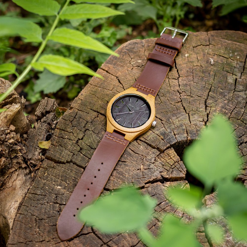 Reloj de madera de bambú modelo Zui - Image 5