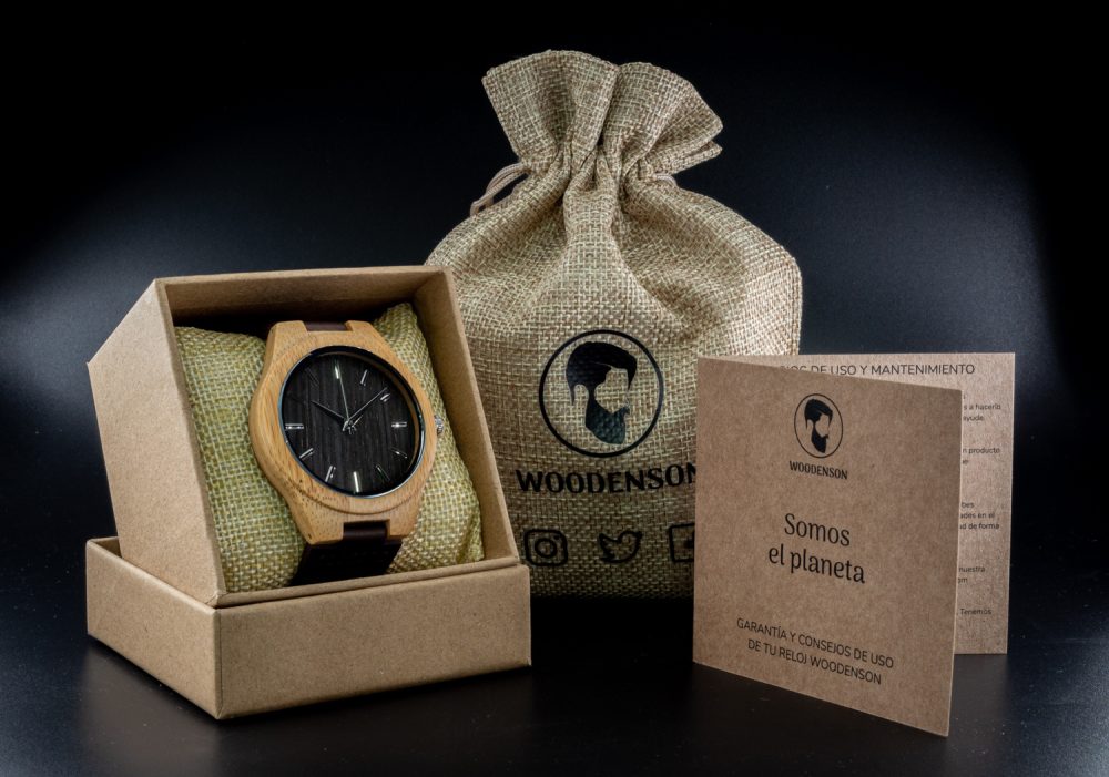 Reloj de madera de bambú modelo Zui - Image 9