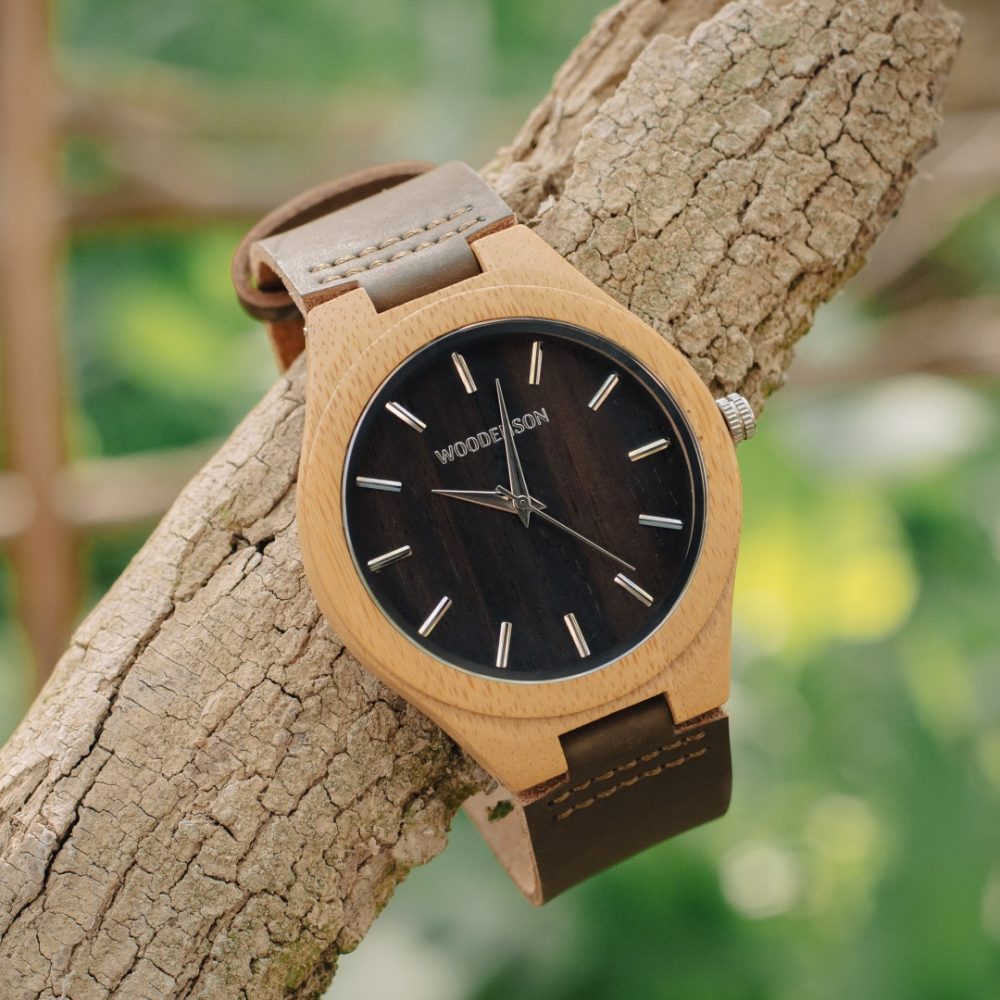 Reloj de madera de bambú modelo Zui - Image 6