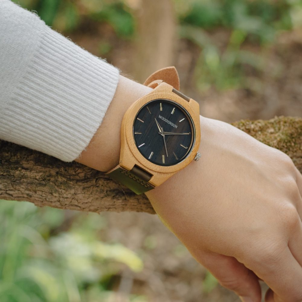 Reloj de madera de bambú modelo Zui - Image 8