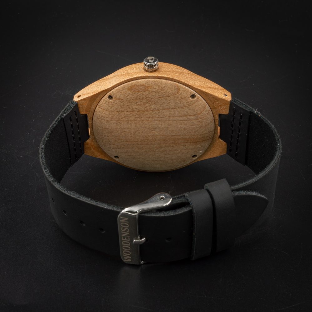 Reloj de madera de maple modelo Taranis (44 mm) - Image 4