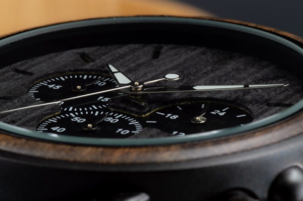 Reloj de madera y metal con cronógrafo modelo Ferrae - Image 7