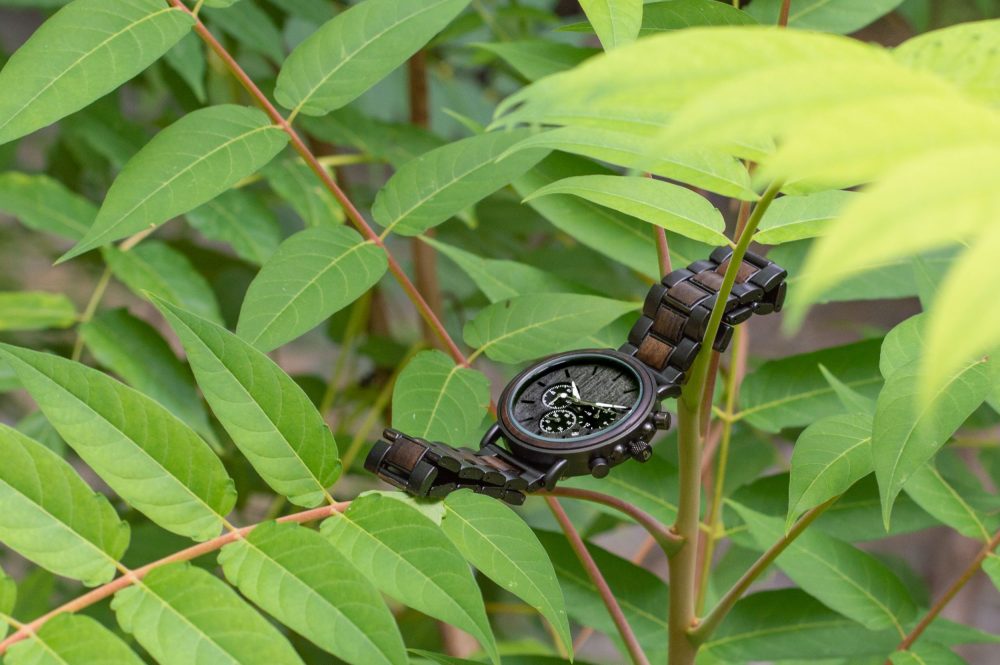 Reloj de madera y metal con cronógrafo modelo Ferrae - Image 6