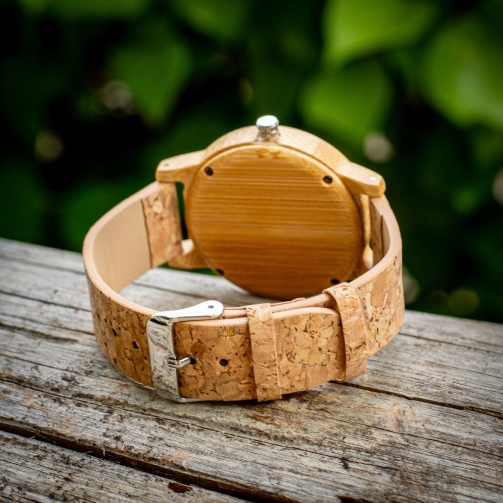 Reloj de madera con correa de corcho Camden Cork (44 mm) - Image 5