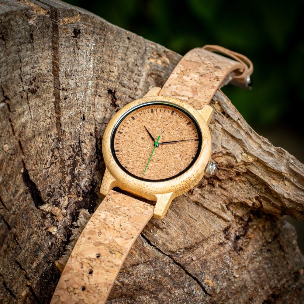Reloj de madera con correa de corcho Camden Cork (44 mm) - Image 3