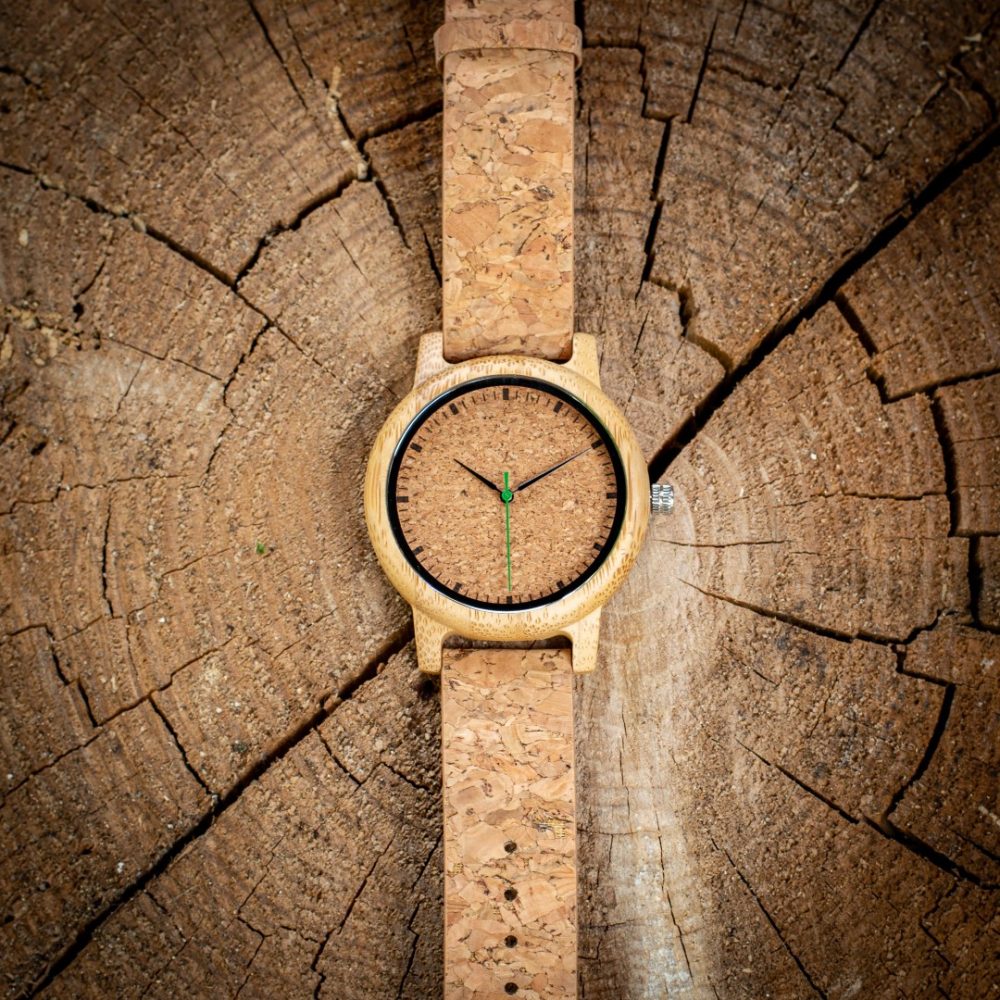 Reloj de madera con correa de corcho Camden Cork (44 mm) - Image 4
