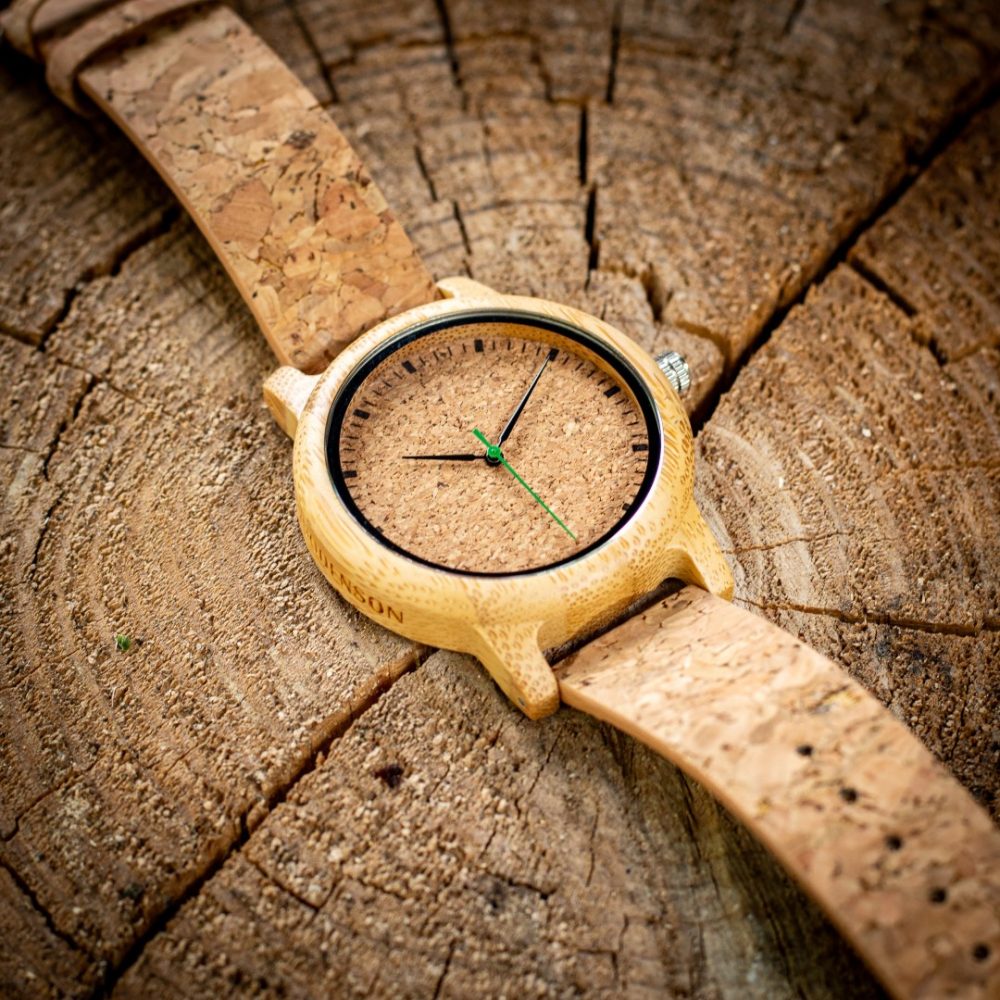 Reloj de madera con correa de corcho Camden Cork (44 mm) - Image 7