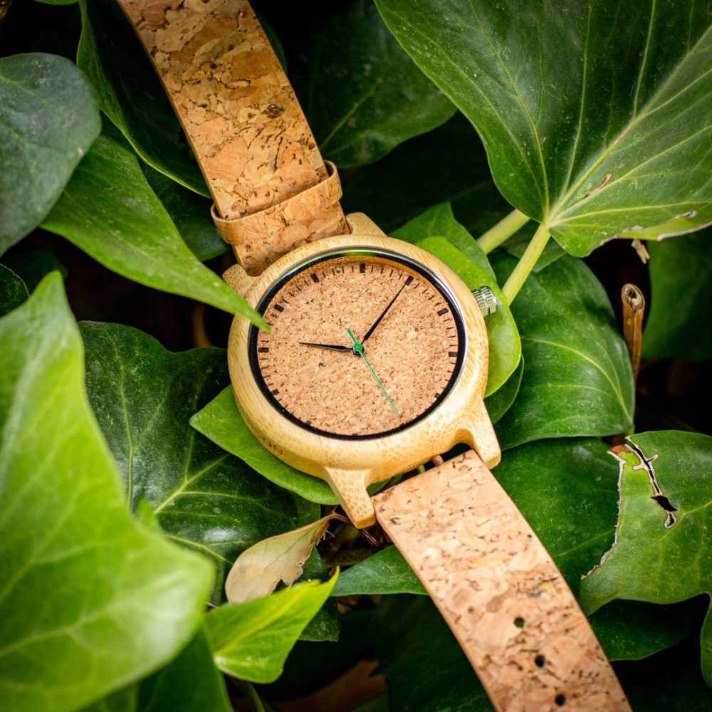 Reloj de madera con correa de corcho Camden Cork (44 mm) - Image 8