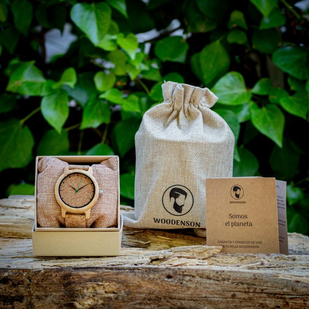 Reloj de madera con correa de corcho Camden Cork (44 mm) - Image 9