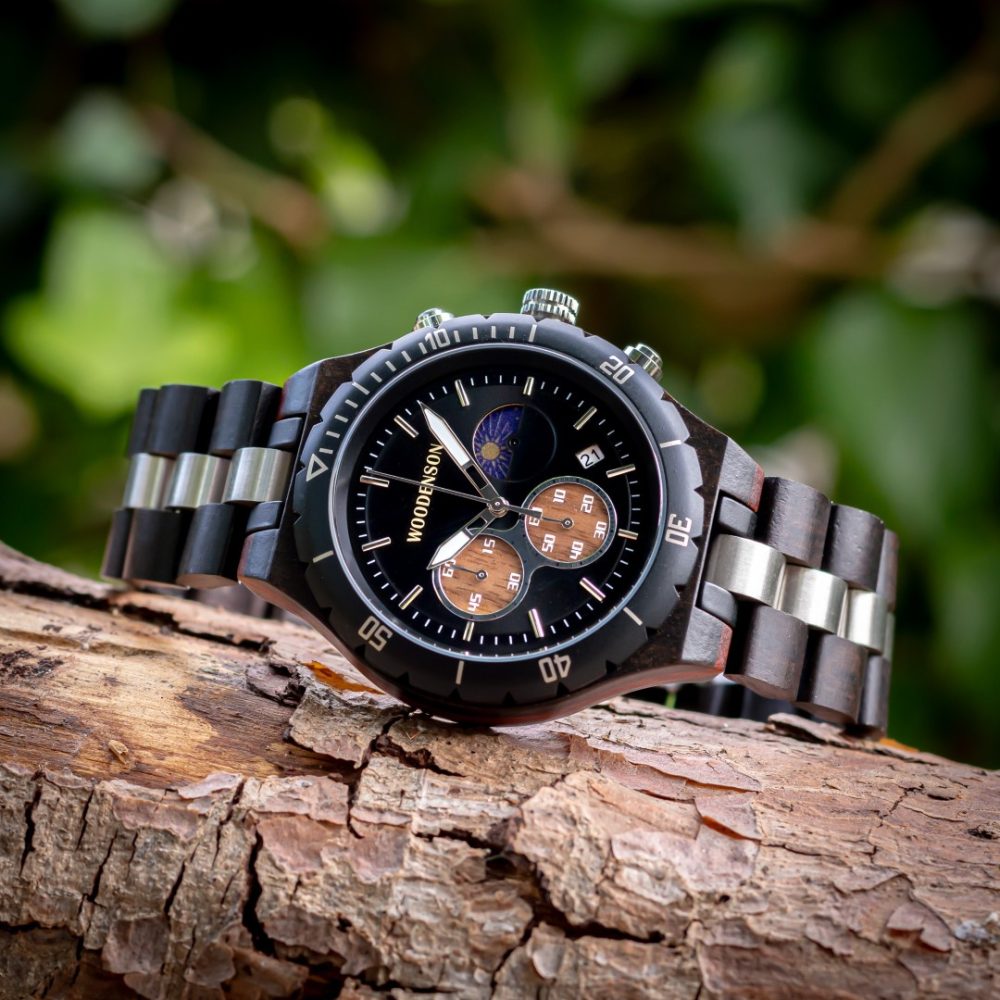 Reloj de madera Kobe Onix