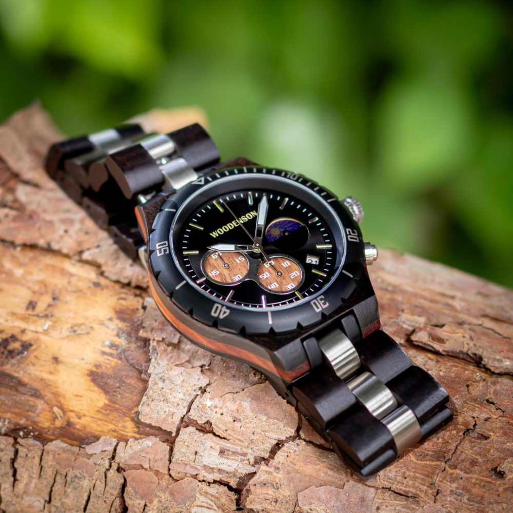 Reloj de madera Kobe Onix - Image 6