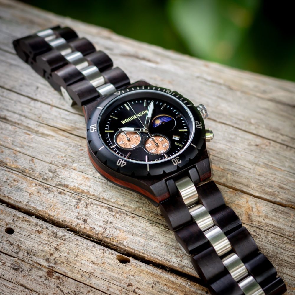 Reloj de madera Kobe Onix - Image 3