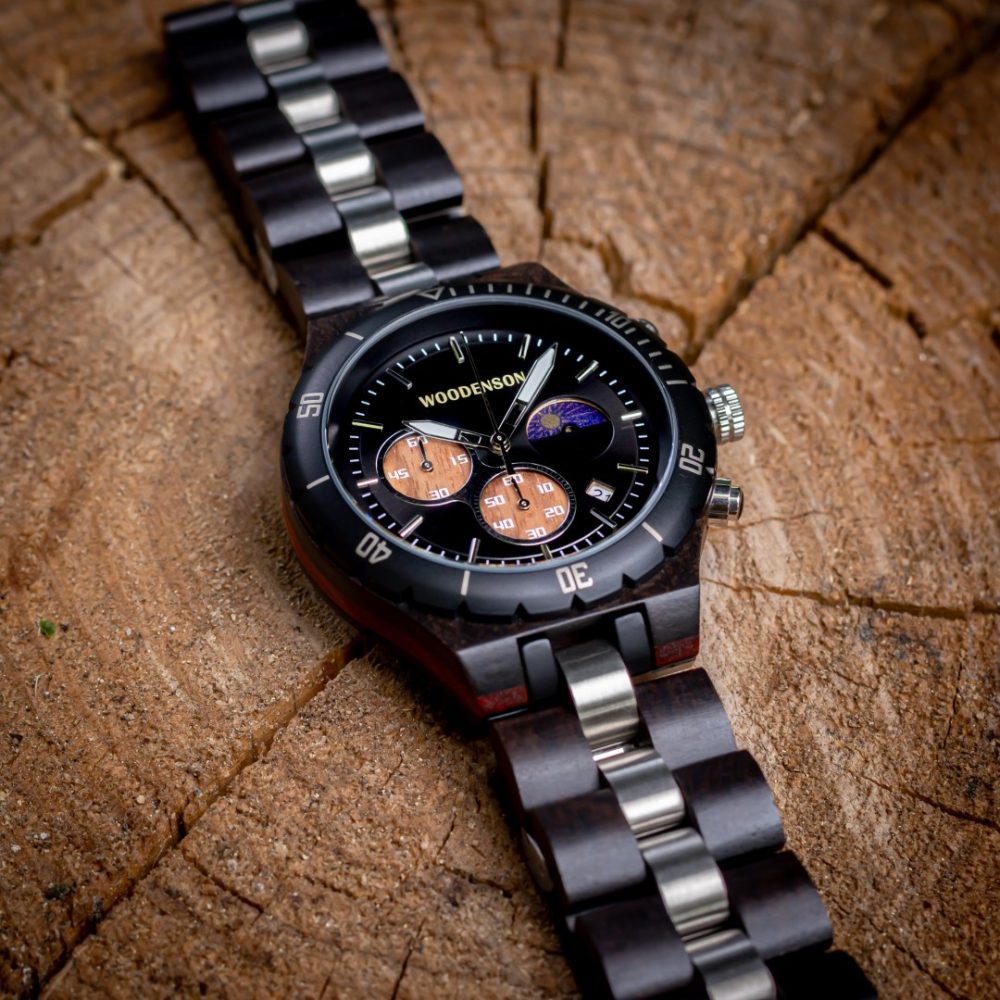 Reloj de madera Kobe Onix - Image 8