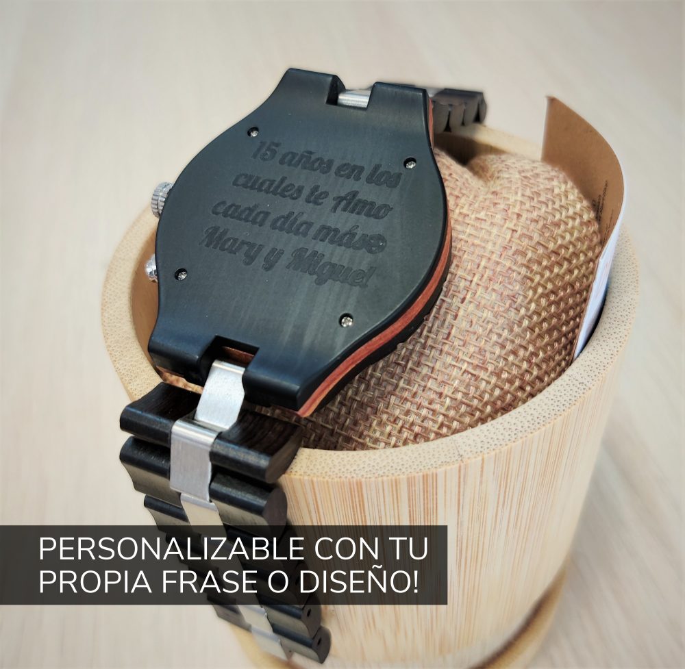 Reloj de madera Kobe Onix - Image 9