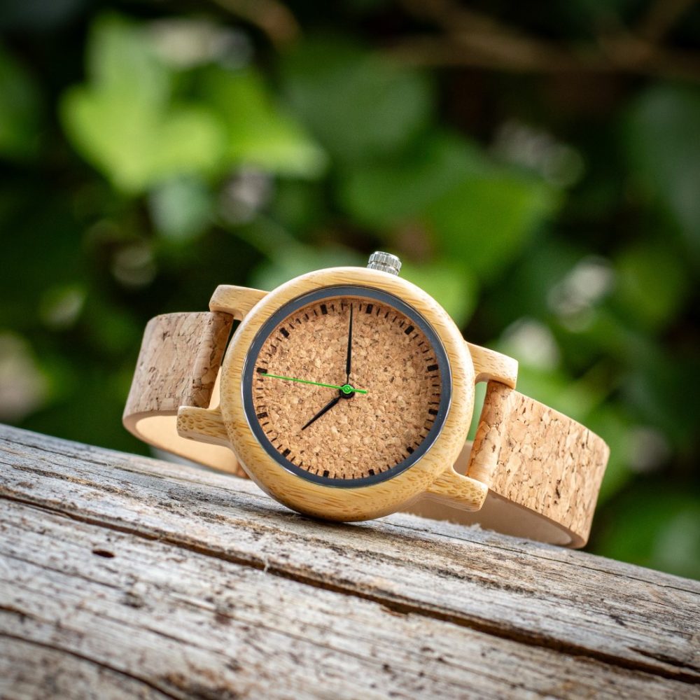 Reloj de madera con correa de corcho Camden Cork (39 mm)