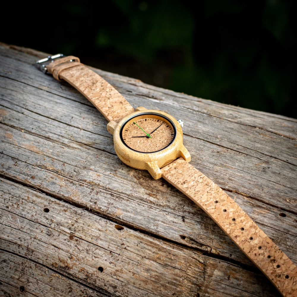 Reloj de madera con correa de corcho Camden Cork (39 mm) - Image 5