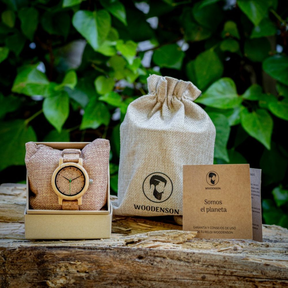Reloj de madera con correa de corcho Camden Cork (39 mm) - Image 8