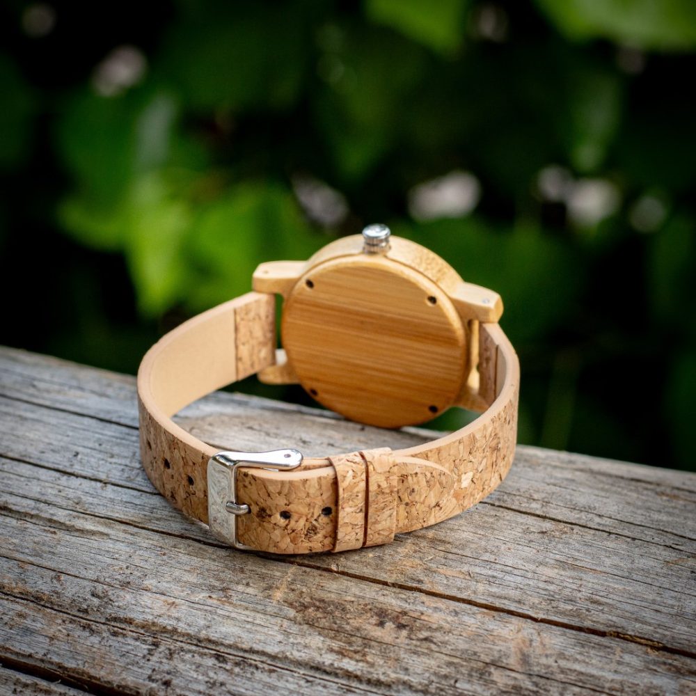 Reloj de madera con correa de corcho Camden Cork (39 mm) - Image 4