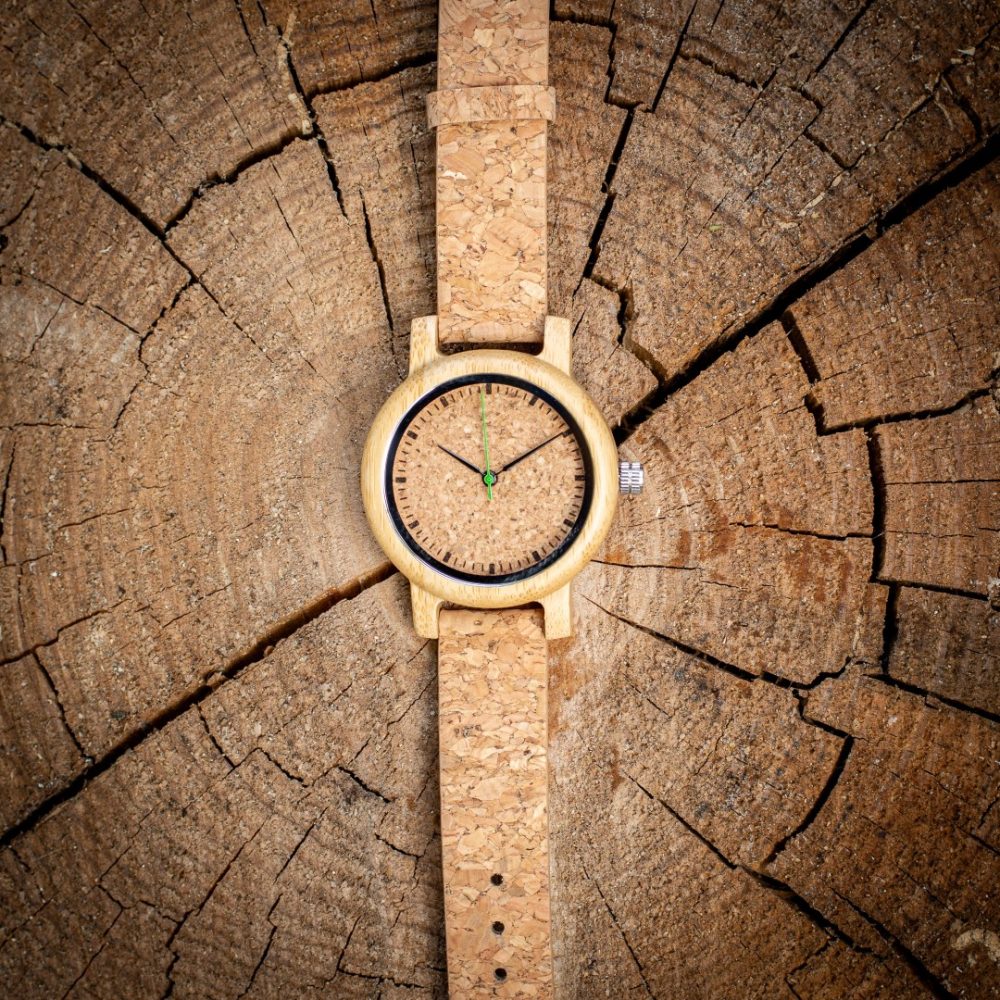 Reloj de madera con correa de corcho Camden Cork (39 mm) - Image 6