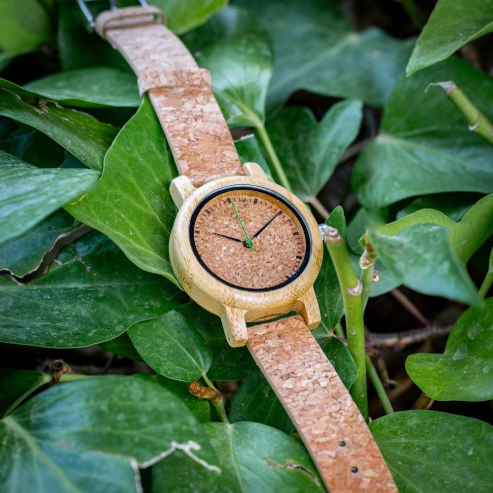 Reloj de madera con correa de corcho Camden Cork (39 mm) - Image 3
