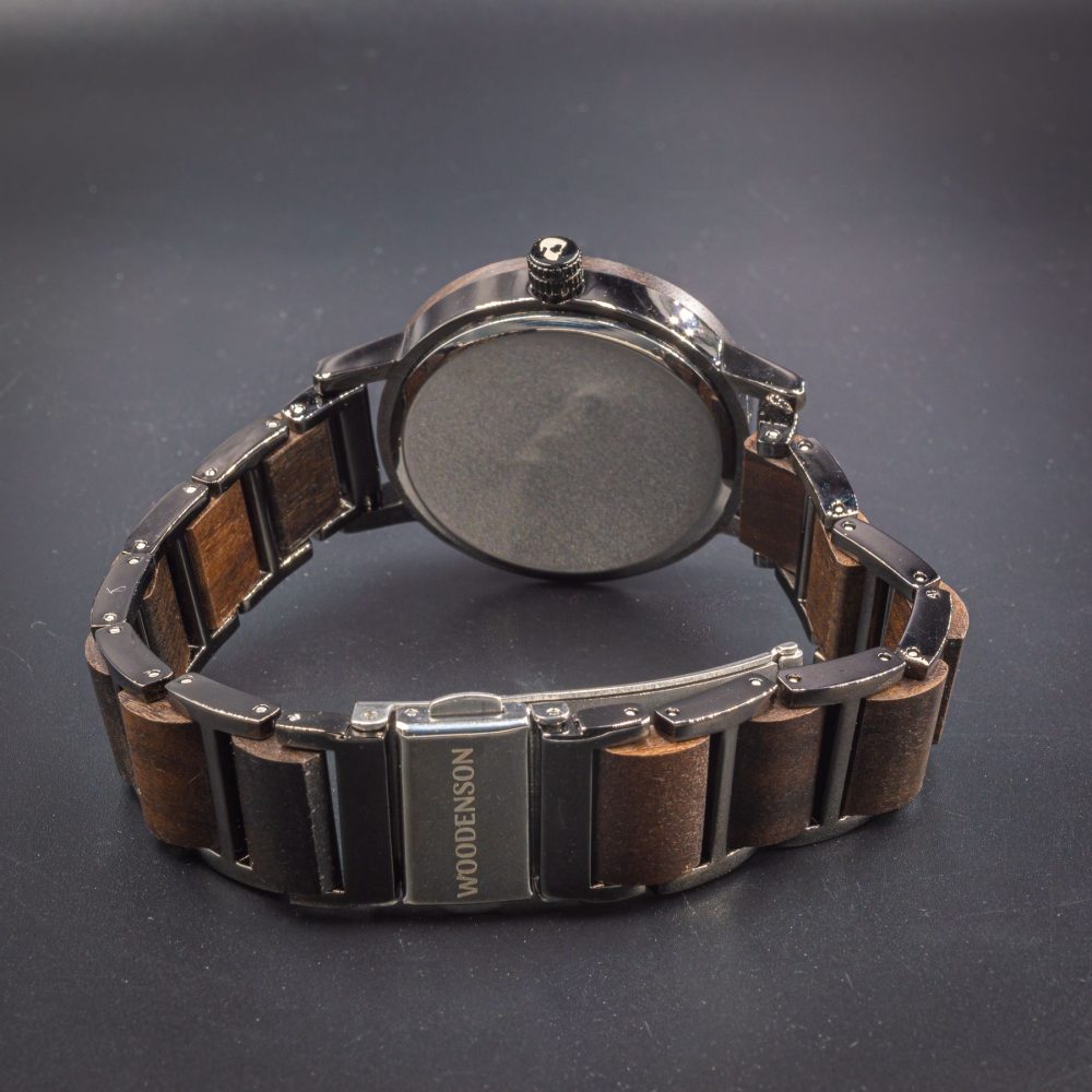 Reloj en madera de nogal y acero Ordesa 39 mm - Image 4