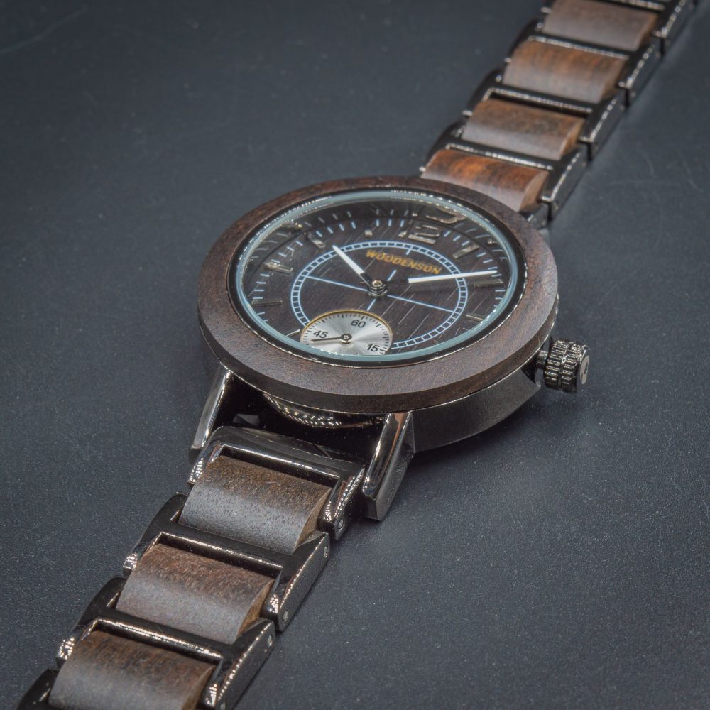 Reloj en madera de nogal y acero Ordesa 39 mm - Image 5