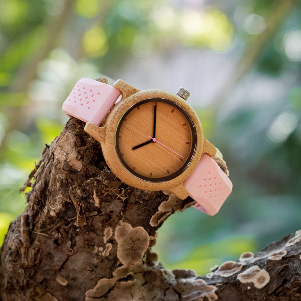 Reloj de madera Cockney Flamingo (39 mm)