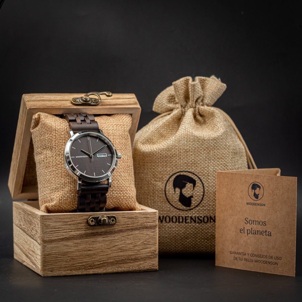 Reloj Automático de madera de Ébano Chacagua - Image 10
