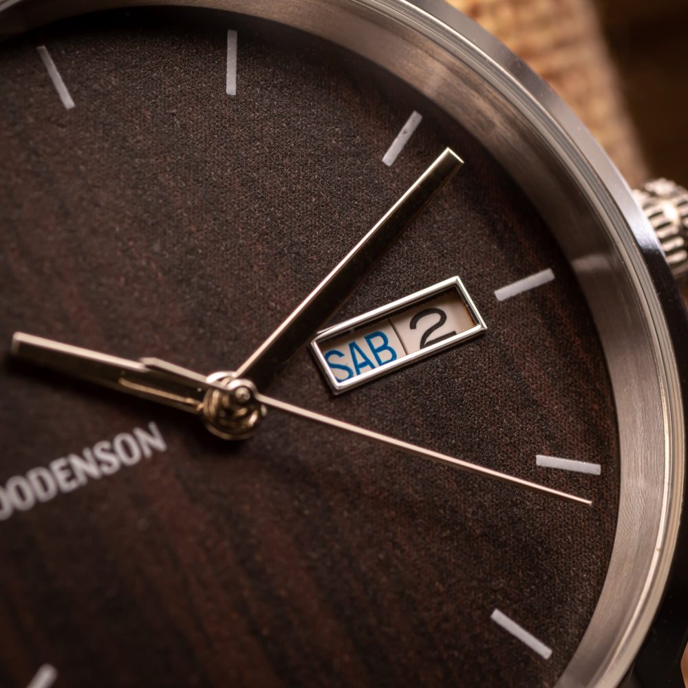 Reloj Automático de madera de Ébano Chacagua - Image 5