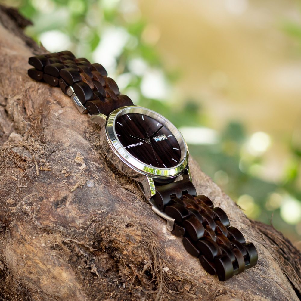 Reloj Automático de madera de Ébano Chacagua - Image 3