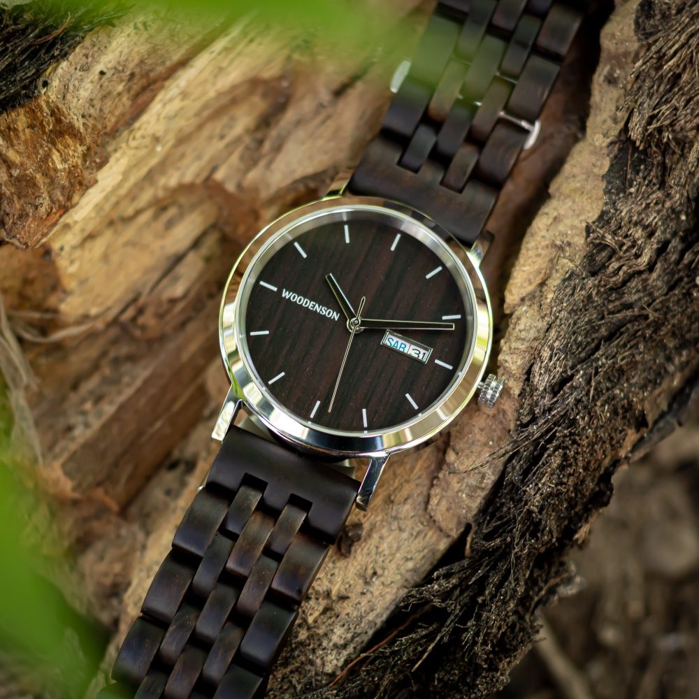 Reloj Automático de madera de Ébano Chacagua - Image 6