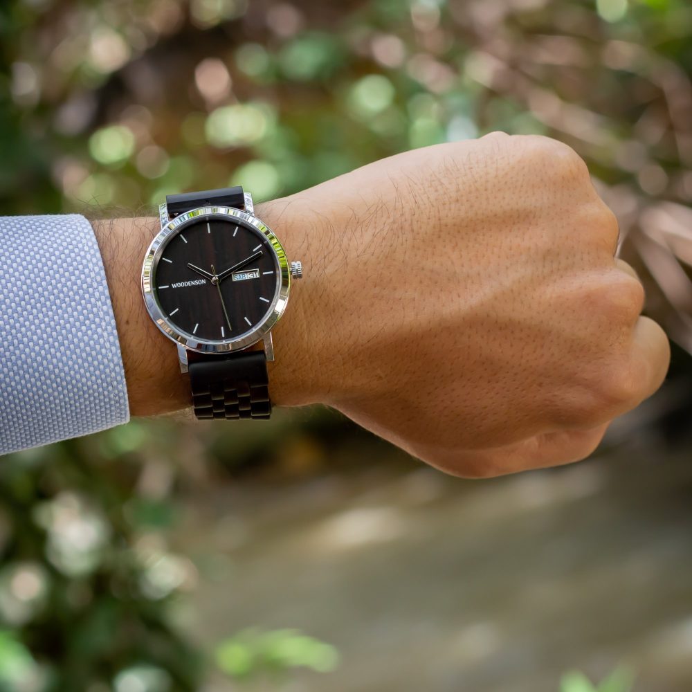 Reloj Automático de madera de Ébano Chacagua - Image 9
