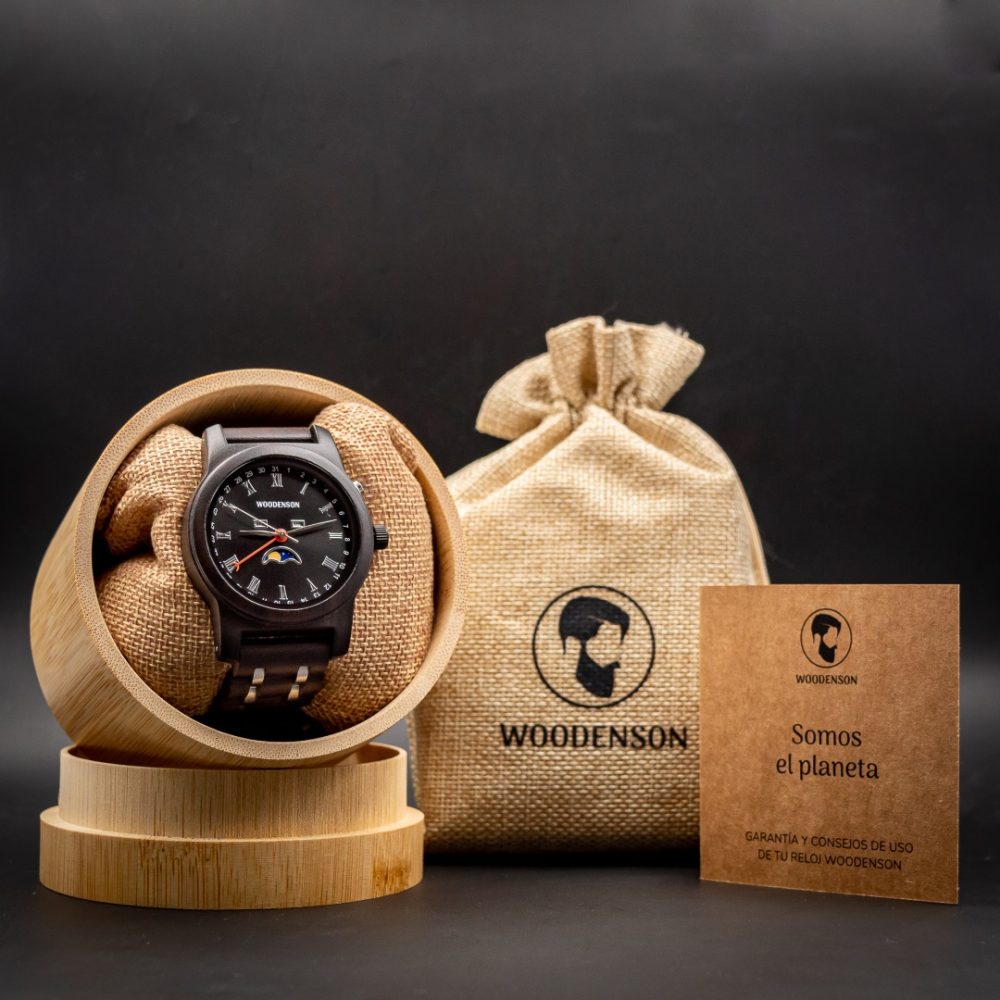 Reloj de Madera con fases lunares modelo Torun - Image 8