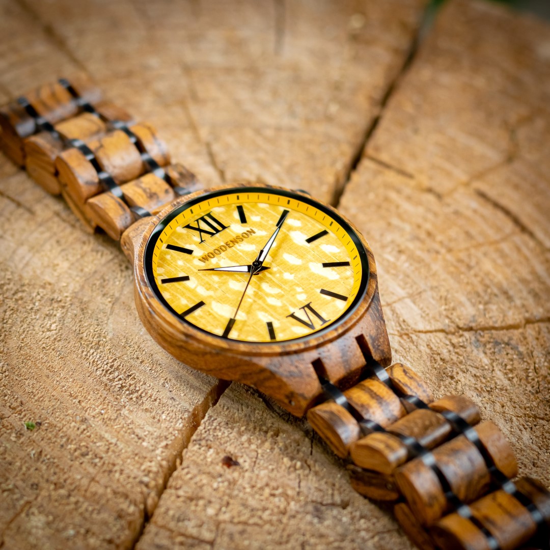 Reloj de Bolsillo de madera modelo Shizou - Woodenson México