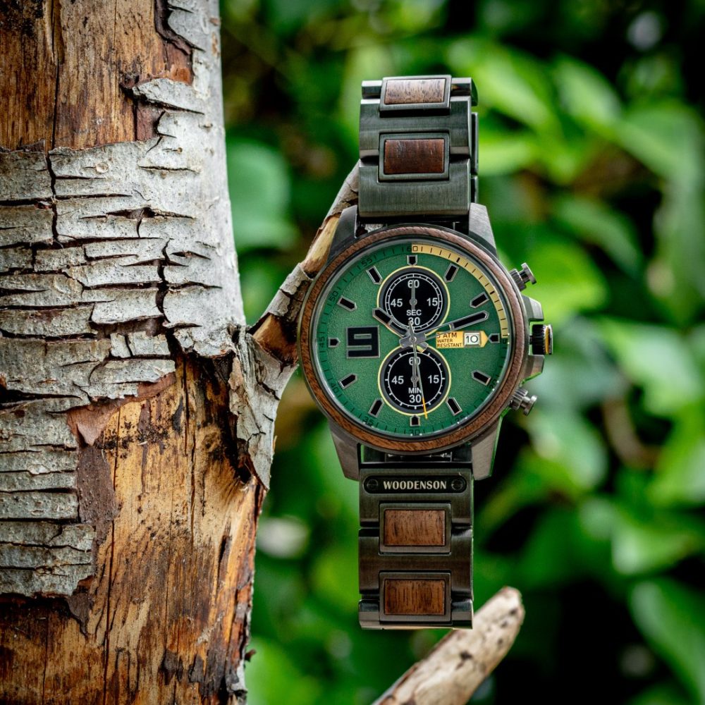 Reloj de madera con cronógrafo Havasu - Image 8