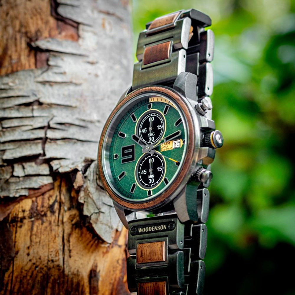Reloj de madera con cronógrafo Havasu - Image 6