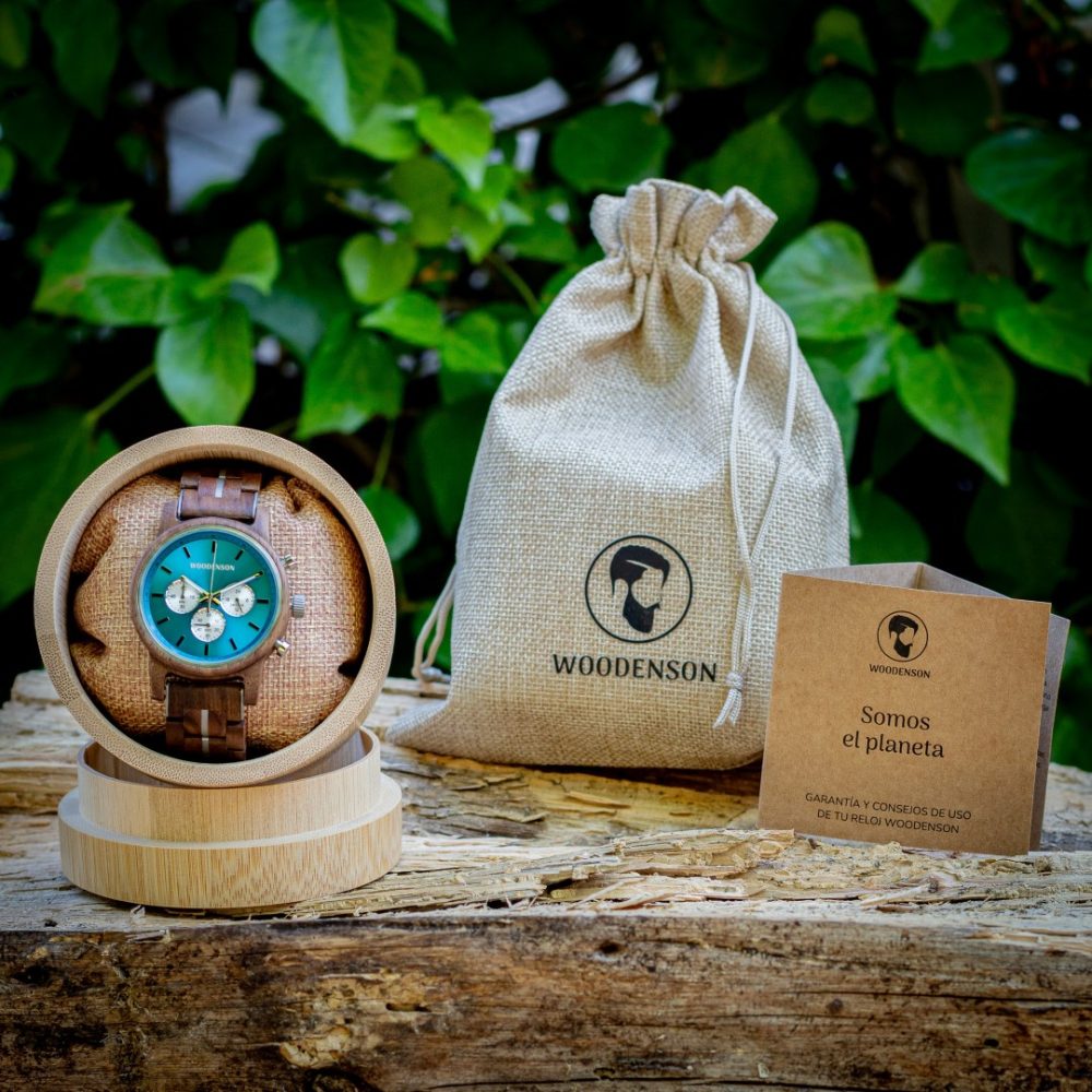 Reloj de madera de nogal Atitlán - Image 7