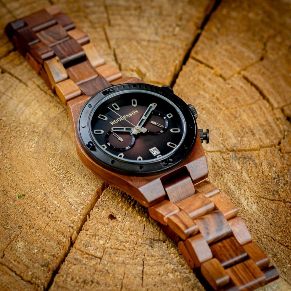 Reloj de Madera de Tigre Gobi - Image 3